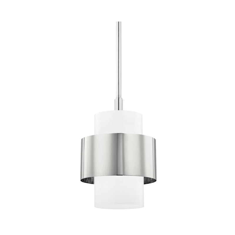 Hudson Valley 8611 Corinth 1-lt 11" Pendant-Polished Nickel