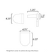 Maxim 86198 Ledge 1-lt 6" Tall LED Outdoor Wall Sconce