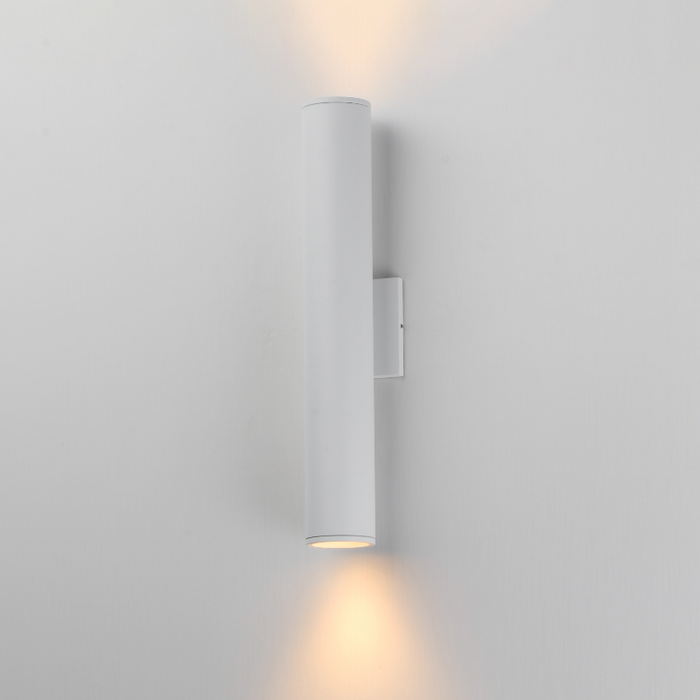 Maxim 86225 Caldera 2-lt 20" Tall LED Outdoor Wall Sconce - White