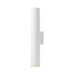 Maxim 86225 Caldera 2-lt 20" Tall LED Outdoor Wall Sconce - White