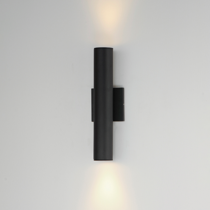 Maxim 86433 Calibro 2-lt 15" Tall LED Outdoor Wall Sconce - Black