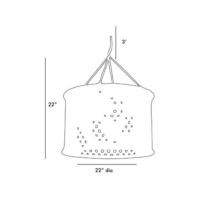 Arteriors 86719 Jarrod 1-lt 22" Pendant