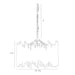 Arteriors 86801 Prescott 3-lt 22" Pendant