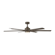 Hinkley 910566 Valor 66" Outdoor Smart Ceiling Fan with LED Light Kit - Metallic Matte Bronze