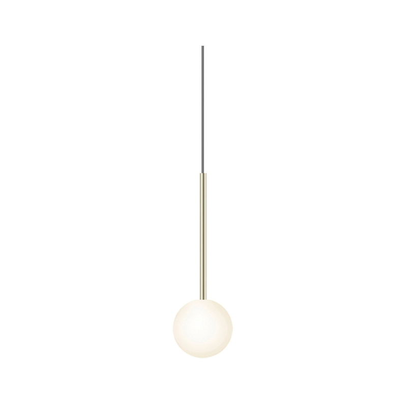 Pablo Designs Bola Sphere 4" LED Pendant - Brass