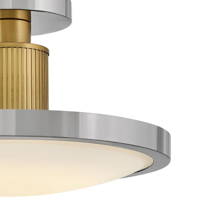 Hinkley 47593 Kiran 1-lt 6" LED Semi-Flush Mount - Polished Nickel