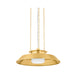 Hudson Valley 8822 Woodrow 1-lt 22" Pendant - Aged Brass