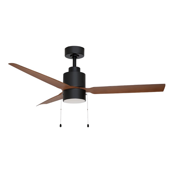 Maxim 88707 Falcon 52" Outdoor Ceiling Fan with LED Light Kit - Black/Walnut