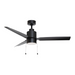 Maxim 88707 Falcon 52" Outdoor Ceiling Fan with LED Light Kit - Black