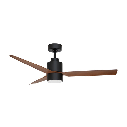 Maxim 88717 Falcon DC 52" Outdoor Ceiling Fan with LED Light Kit - Black with Walnut Blades