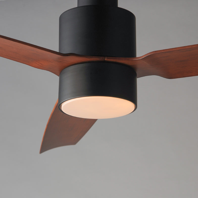 Maxim 88717 Falcon DC 52" Outdoor Ceiling Fan with LED Light Kit - Black with Walnut Blades