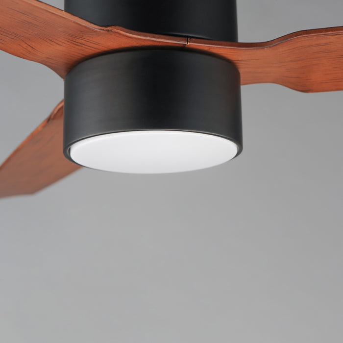 Maxim 88717 Falcon DC 52" Outdoor Ceiling Fan with LED Light Kit - Black with Walnut Blades
