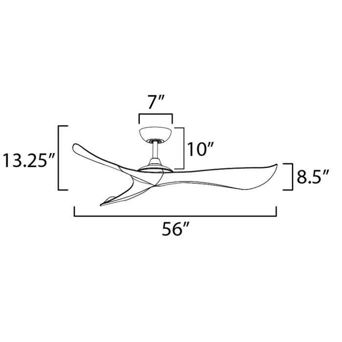 Maxim 88754 Keanu 56" Outdoor Ceiling Fan