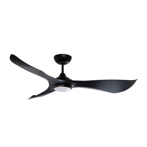 Maxim 88755 Keanu 56" Outdoor Ceiling Fan with LED Light Kit - White with Black Blades