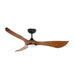 Maxim 88755 Keanu 56" Outdoor Ceiling Fan with LED Light Kit - Black with Walnut Blades
