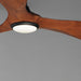 Maxim 88755 Keanu 56" Outdoor Ceiling Fan with LED Light Kit - Black with Walnut Blades