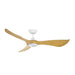Maxim 88755 Keanu 56" Outdoor Ceiling Fan with LED Light Kit - Matte White with Teak Blades