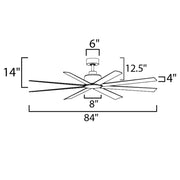 Maxim 88768 Condor 84" Ceiling Fan
