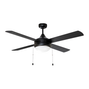 Maxim 88794 Quattro 52" Ceiling Fan with LED Light Kit - Black