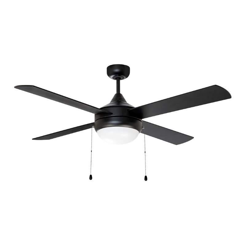 Maxim 88794 Quattro 52" Ceiling Fan with LED Light Kit - Black