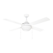 Maxim 88794 Quattro 52" Ceiling Fan with LED Light Kit - Matte White
