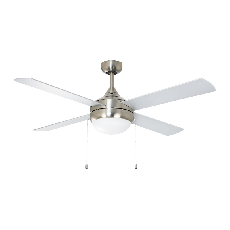 Maxim 88794 Quattro 52" Ceiling Fan with LED Light Kit - Satin Nickel