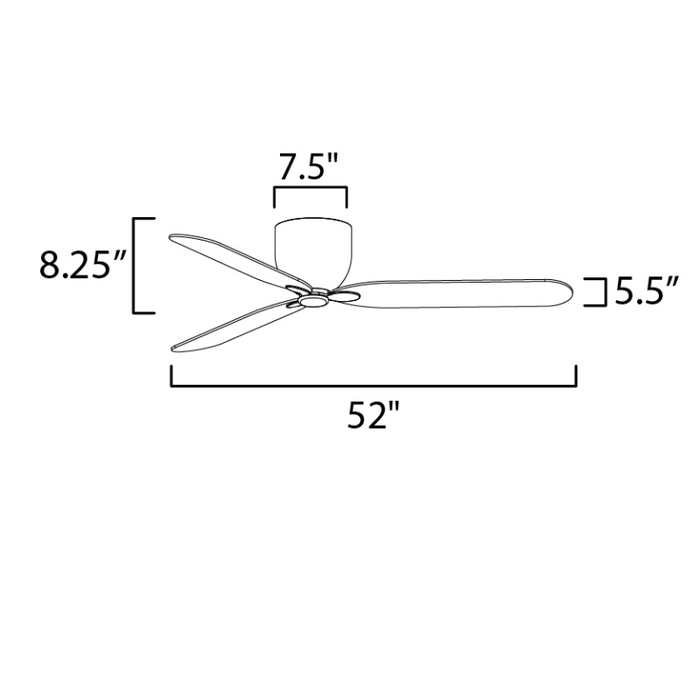 Maxim 88808 Lowell 52" Hugger Ceiling Fan