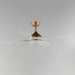 Maxim 88811 Bola 52" Ceiling Fan with LED Light Kit - Natural Aged Brass with White Blades