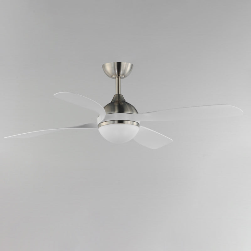 Maxim 88811 Bola 52" Ceiling Fan with LED Light Kit - Satin Nickel with White Blades