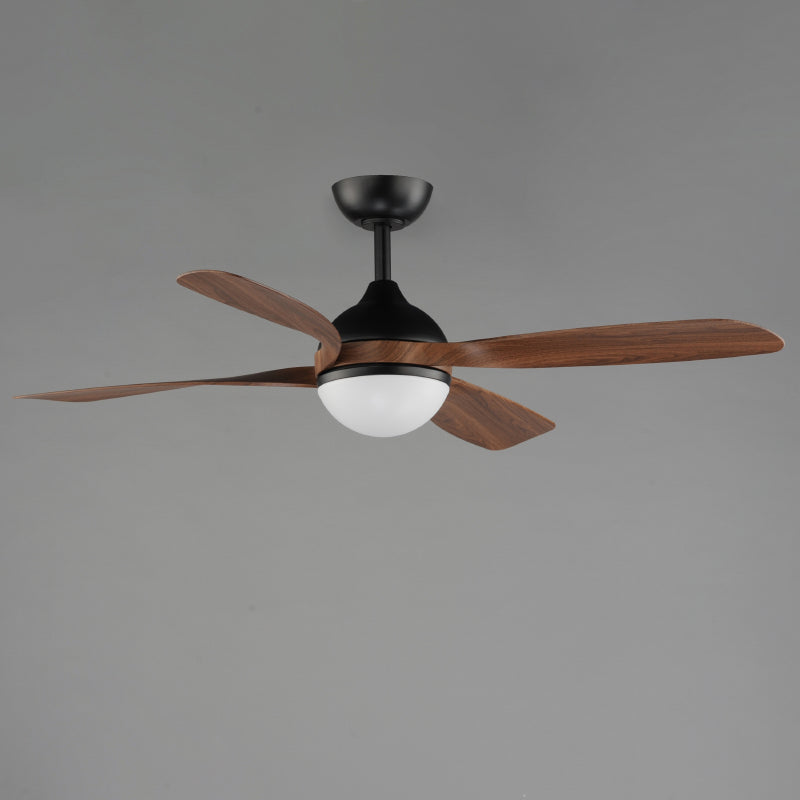 Maxim 88811 Bola 52" Ceiling Fan with LED Light Kit - Black with Walnut Blades