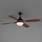 Maxim 88811 Bola 52" Ceiling Fan with LED Light Kit - Black with Walnut Blades
