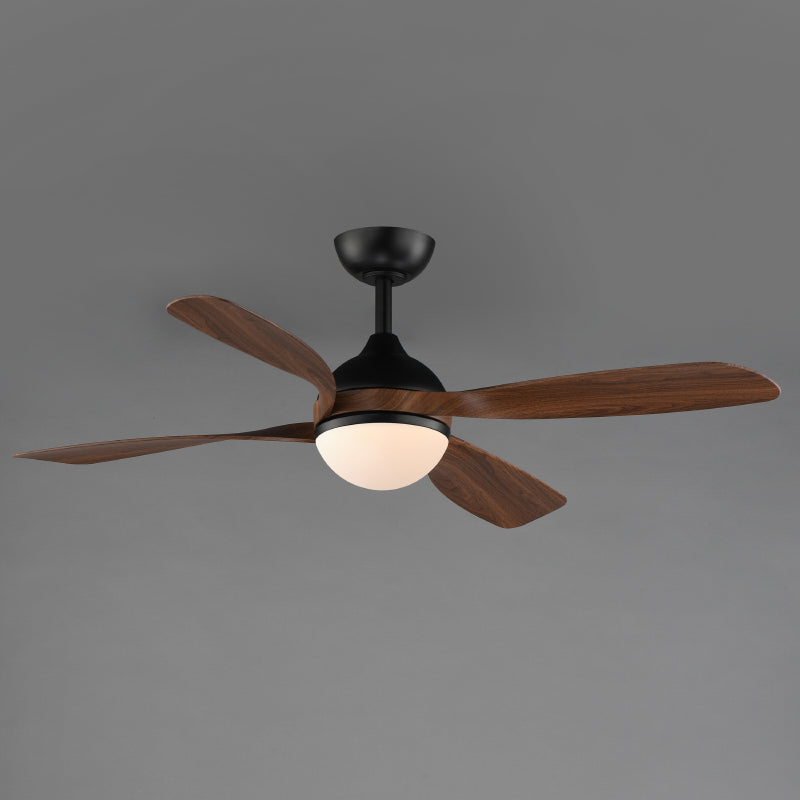Maxim 88811 Bola 52" Ceiling Fan with LED Light Kit - Black with Walnut Blades