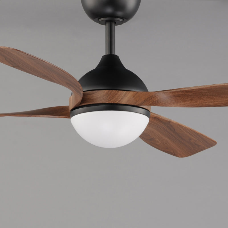 Maxim 88811 Bola 52" Ceiling Fan with LED Light Kit - Black with Walnut Blades