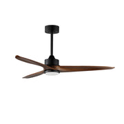 Maxim 88831 Woodwind 52" Ceiling Fan with LED Light Kit-Black with Walnut Wood Blades