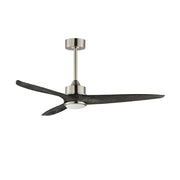 Maxim 88831 Woodwind 52" Ceiling Fan with LED Light Kit-Satin Nickel with Greywood Blades