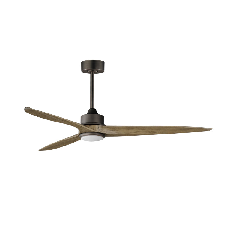 Maxim 88833 Woodwind 72" Ceiling Fan with LED Light Kit-Charcoal Bronze with Driftwood Blades
