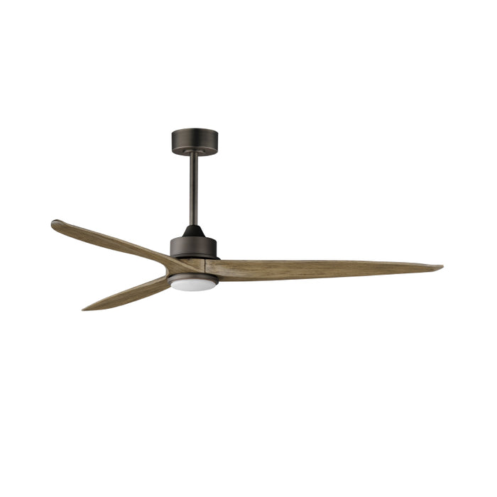 Maxim 88834 Woodwind 80" Ceiling Fan with LED Light Kit-Charcoal Bronze with Driftwood Blades