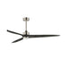 Maxim 88834 Woodwind 80" Ceiling Fan with LED Light Kit-Satin Nickel with Greywood Blades