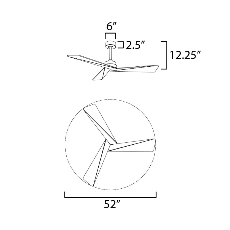 Maxim 88836 Vortex 52" Ceiling Fan