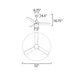 Maxim 88841 Serene 52" Ceiling Fan with LED Light Kit