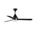 Maxim 88841 Serene 52" Ceiling Fan with LED Light Kit-Matte Black with Black/Walnut Blades