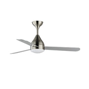 Maxim 88841 Serene 52" Ceiling Fan with LED Light Kit-Satin Nickel with Silver/Distressed Wood blades