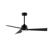 Hinkley 88847 Vortex 52" Outdoor Ceiling Fan with LED Light Kit-Black with Black Blades