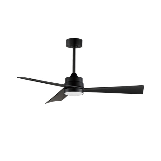 Hinkley 88847 Vortex 52" Outdoor Ceiling Fan with LED Light Kit-Black with Black Blades