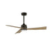 Hinkley 88847 Vortex 52" Outdoor Ceiling Fan with LED Light Kit-Charcoal Bronze with Driftwood Blades