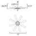 Maxim 88878 Helm 72" Ceiling Fan with LED Light Kit