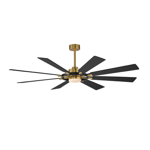 Maxim 88878 Helm 72" Ceiling Fan with LED Light Kit - Natural Aged Brass