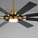 Maxim 88878 Helm 72" Ceiling Fan with LED Light Kit - Natural Aged Brass
