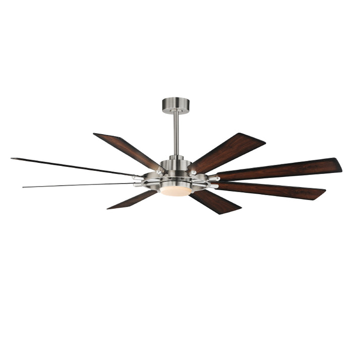 Maxim 88878 Helm 72" Ceiling Fan with LED Light Kit - Satin Nickel