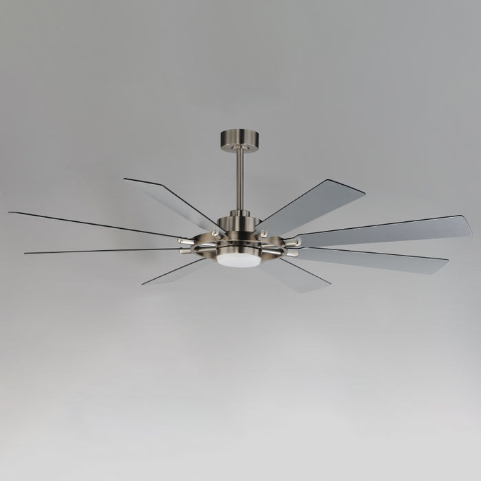 Maxim 88878 Helm 72" Ceiling Fan with LED Light Kit - Satin Nickel